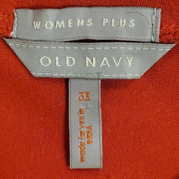 Old Navy Womens Y2K Smocked Babydoll Top Size 3X Red Short Sleeve Preppy Capsule - Picture 4 of 12